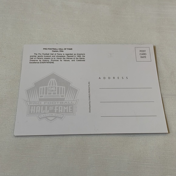 Post card unused new travel Pro football Hall of Fame Canton Ohio - Picture 3 of 4